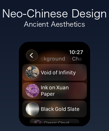 Neo-Chinese aesthetic watch face backgrounds