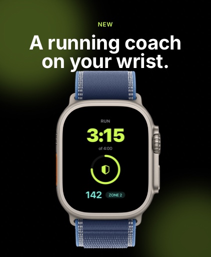 JogList on Apple Watch - heart rate zone display